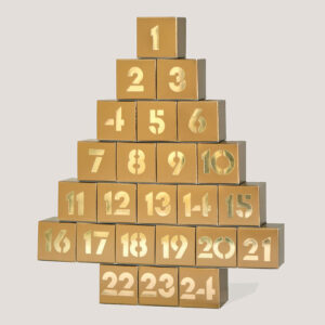 Adventskalender gold