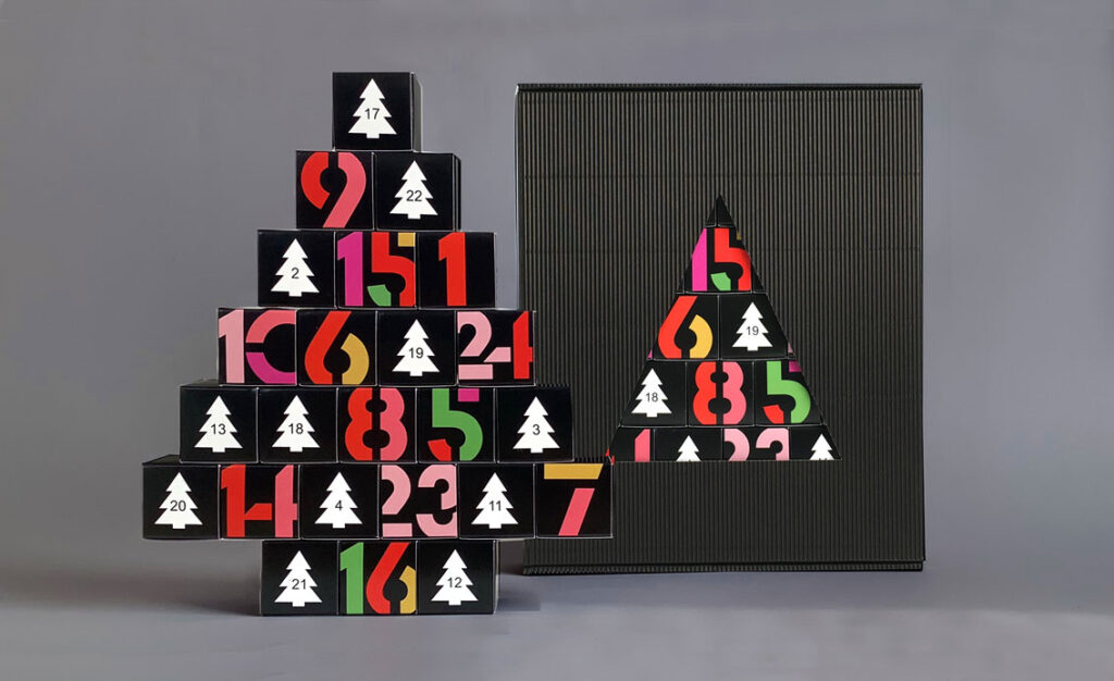 Neu: Adventskalender black modern art