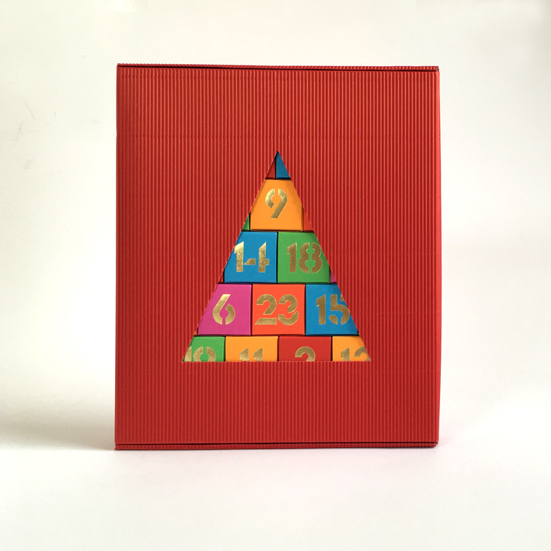 Adventskalender popstar mit Geschenkkarton