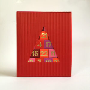 Adventskalender Rottöne zum Befüllen