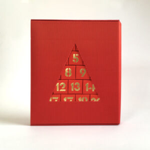Adventskalender rot, zum Befüllen