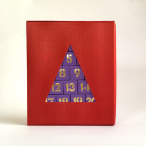 Adventskalender violett, zum Befüllen